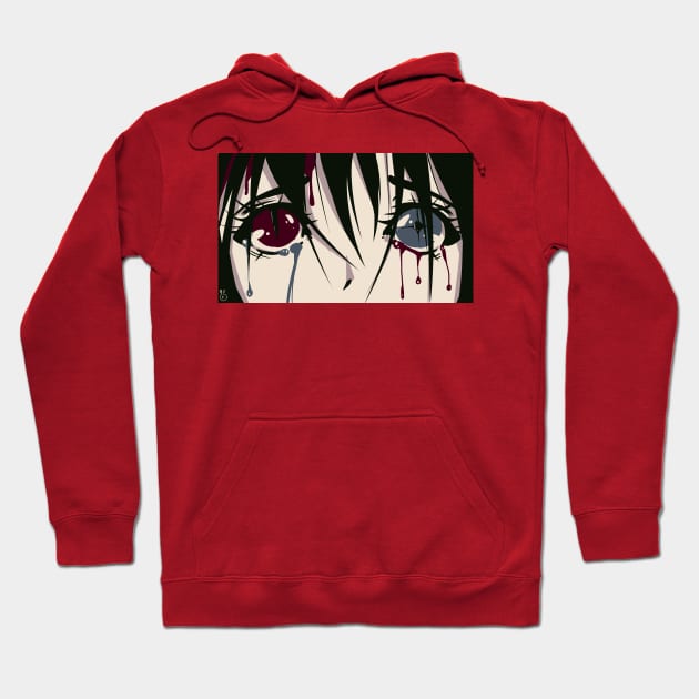 old anime Hoodie by BadgerWife